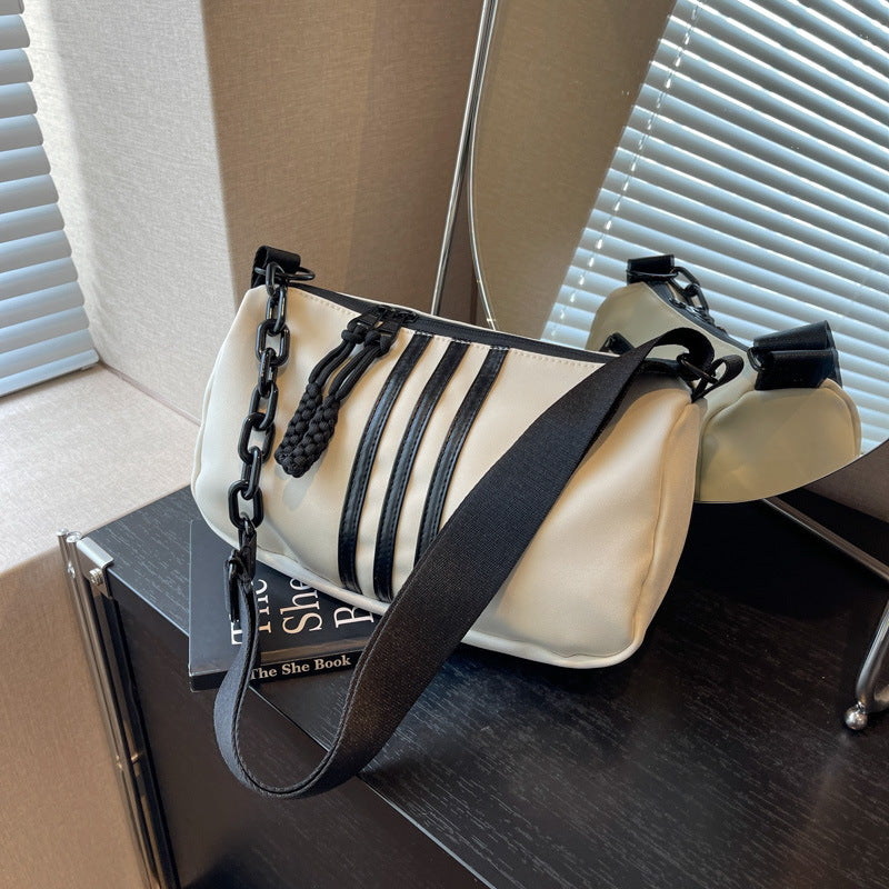 Women's Oxford Cloth One Fashion Chain Underarm Shoulder Bags