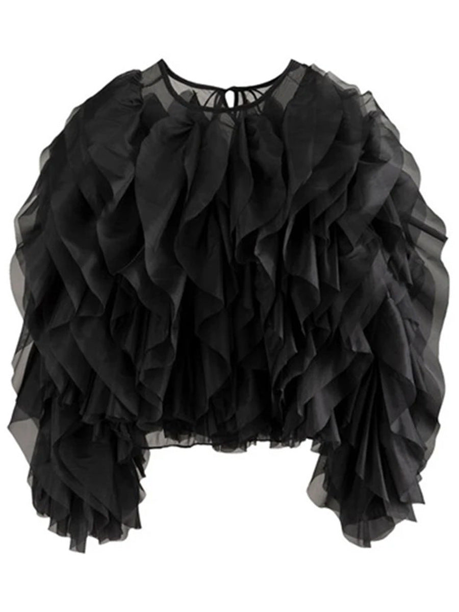 Women's Elegant Solid Color Spring High-grade Stitching Blouses