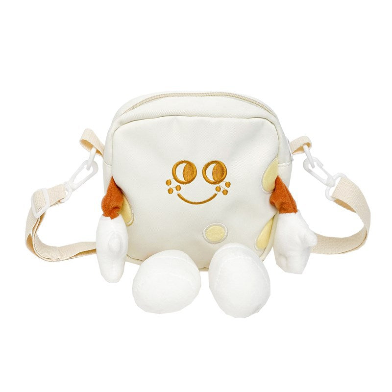 Cheese One Cute Cartoon Canvas Triangle Crossbody Bags