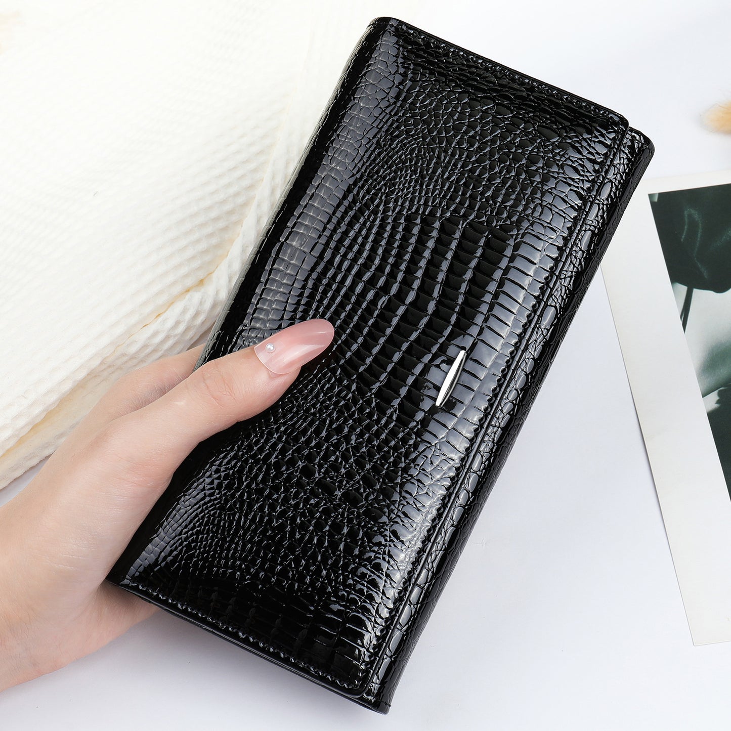 Women's High-grade Clutch Genuine Leather First Layer Ladies Wallets