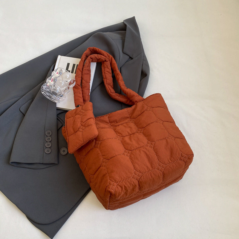 Large Capacity Fashion Simple Solid Color Mother Today Tote Bags