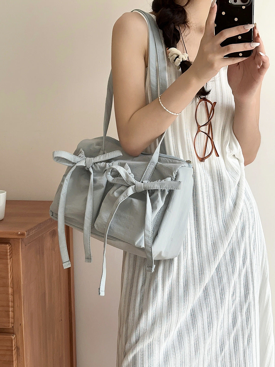 Women's Korean Style Nylon Large Capacity College Class Leisure Shoulder Bags