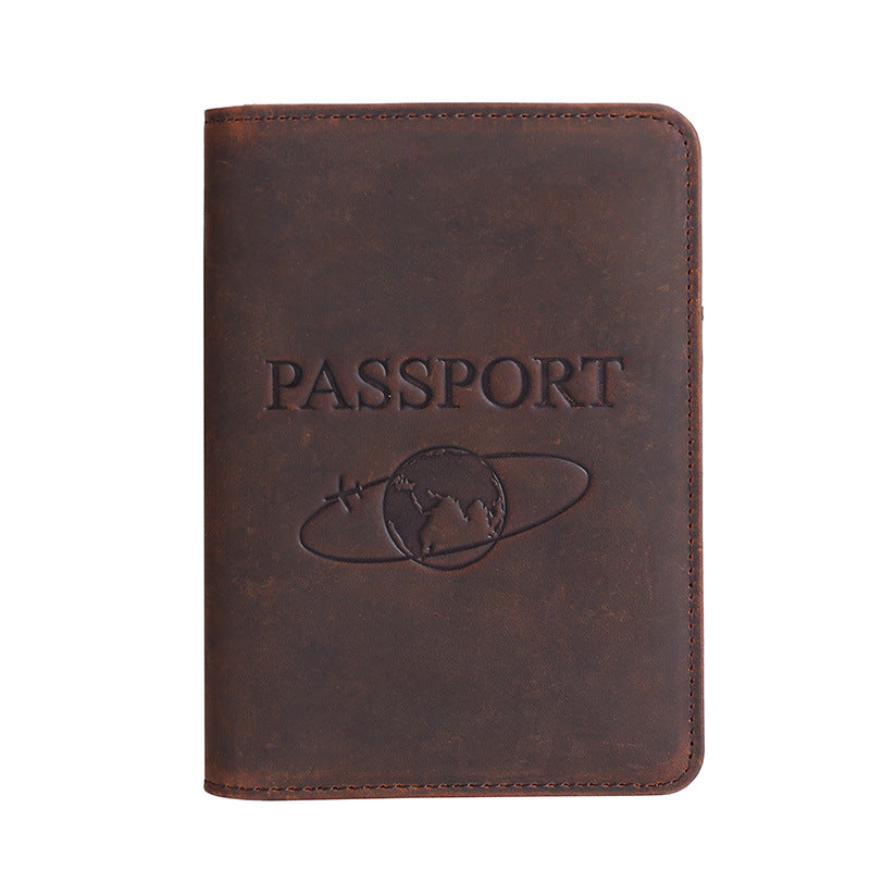Passport First Layer Leather Large Capacity Id Package