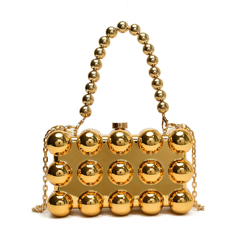 Women's Acrylic Egg Puff Box Fashion Candy Color Western Evening Bags