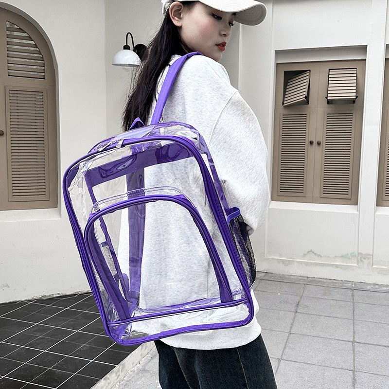 New Comfortable Glamorous Big Transparent Waterproof Backpacks