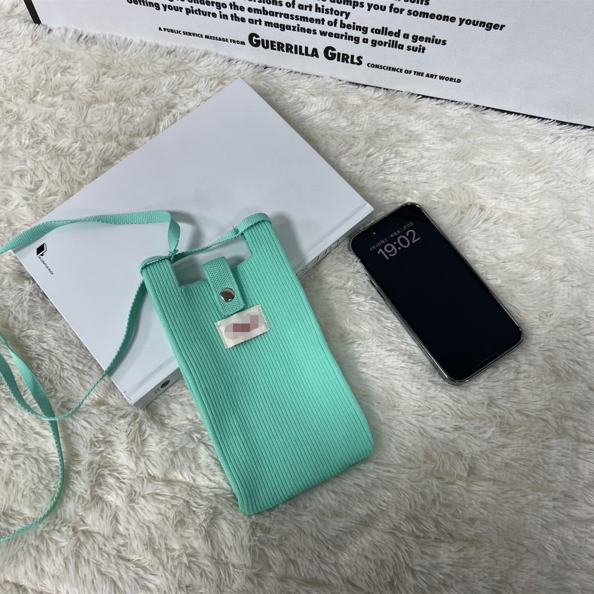 Spring Solid Color Cell Vertical Mini Simple Change Phone Bags