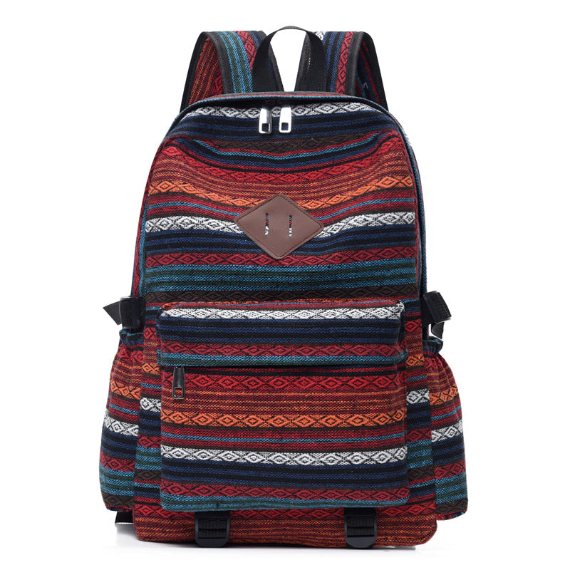 Women's Cotton Linen Fabric Ethnic Style Large Bags