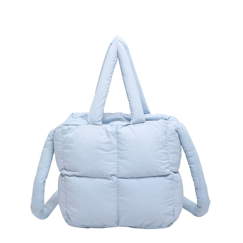Women's Fashion Down Soft Cotton Filled Pillow Shoulder Bags