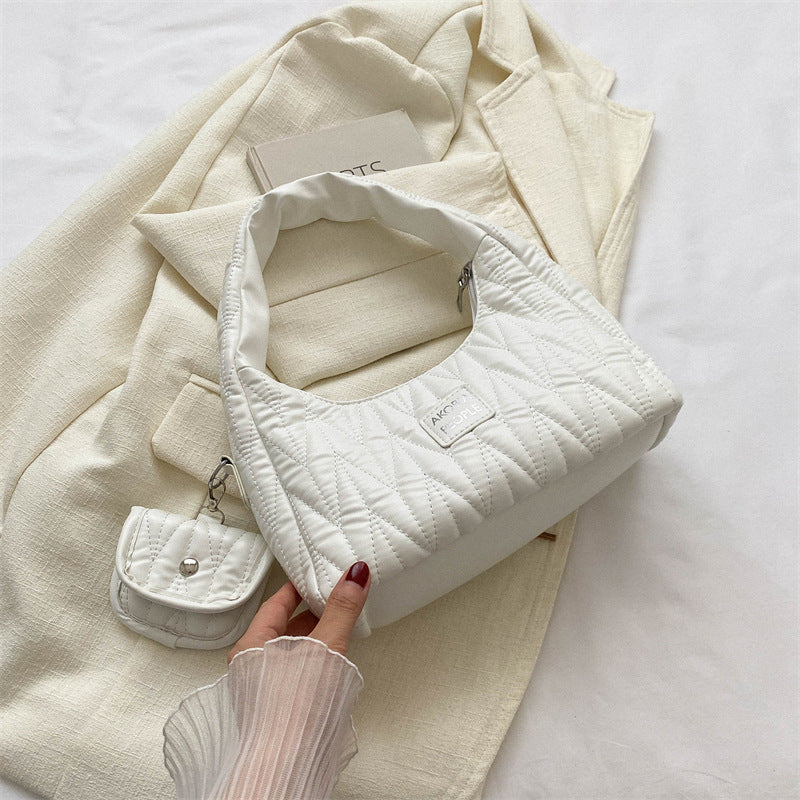 Female Summer Pure Color Trendy Underarm Bags