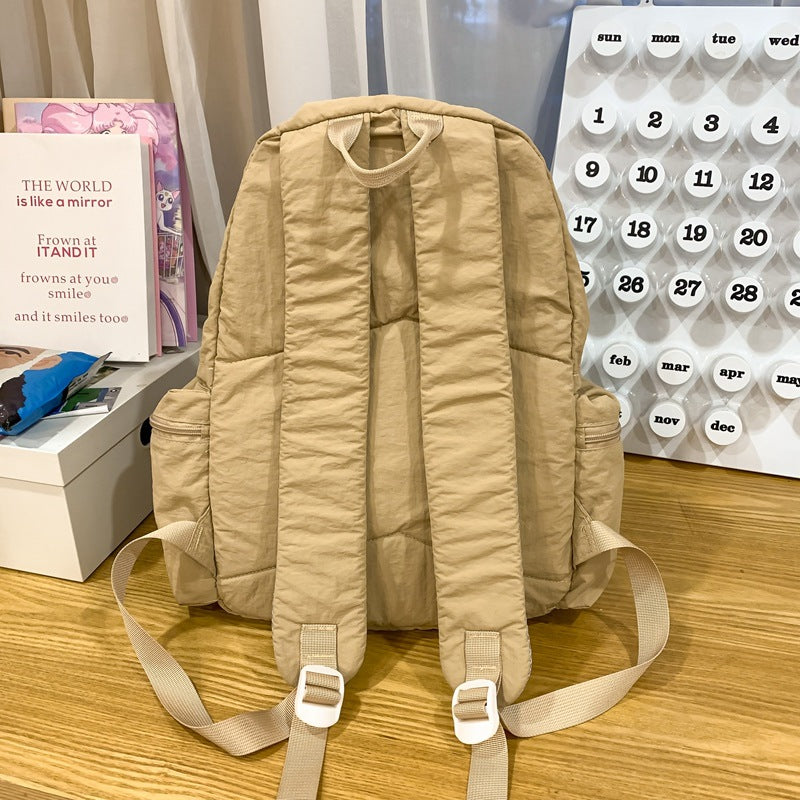 Niche Design Simple Versatile Lightweight Solid Backpacks
