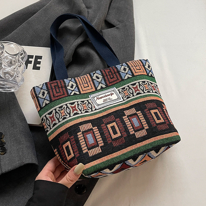 Women's Large Capacity Canvas Retro Easy Matching Shoulder Bags