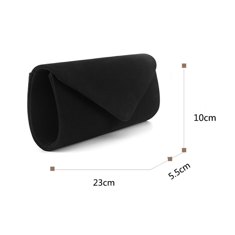 Women's Vintage Suede Dinner Wedding Clutch Fashion High Quality Handbags