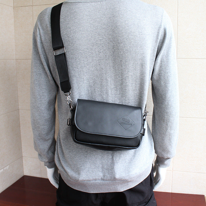 Men's Fashion Street Trendy Korean Style Green Men's Messenger Bags