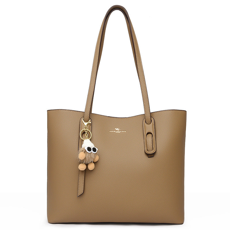 Women's Fashion Simple Solid Color Portable Daily Shoulder Bags
