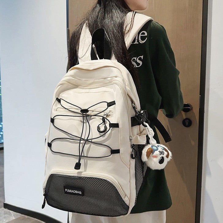 Contrast Color Hiking Retro Lightweight Computer Backpacks