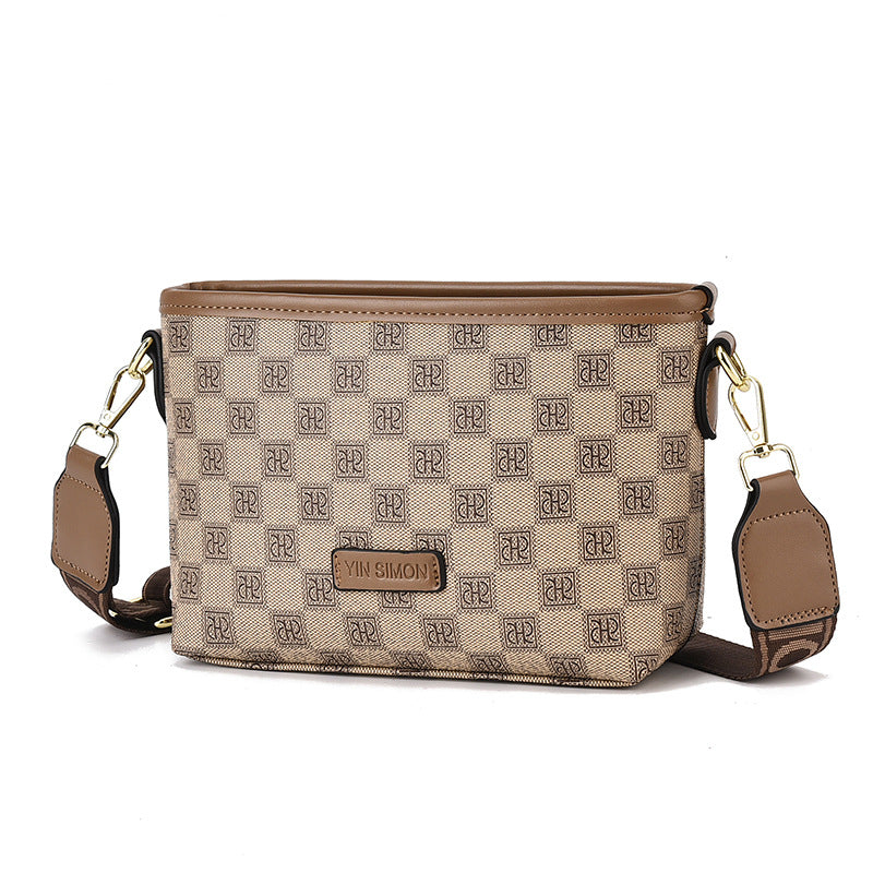 Women's High-grade Fashion Chessboard Plaid Dumpling Tide Crossbody Bags