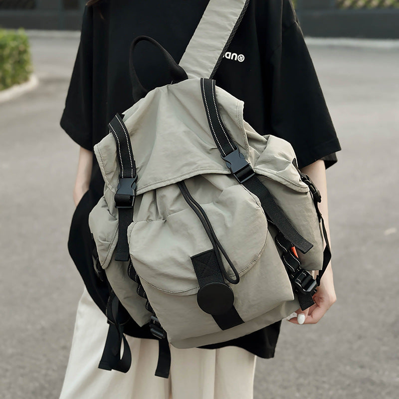 Women's Drawstring Flip Large Capacity Lightweight Camp Computer Backpacks
