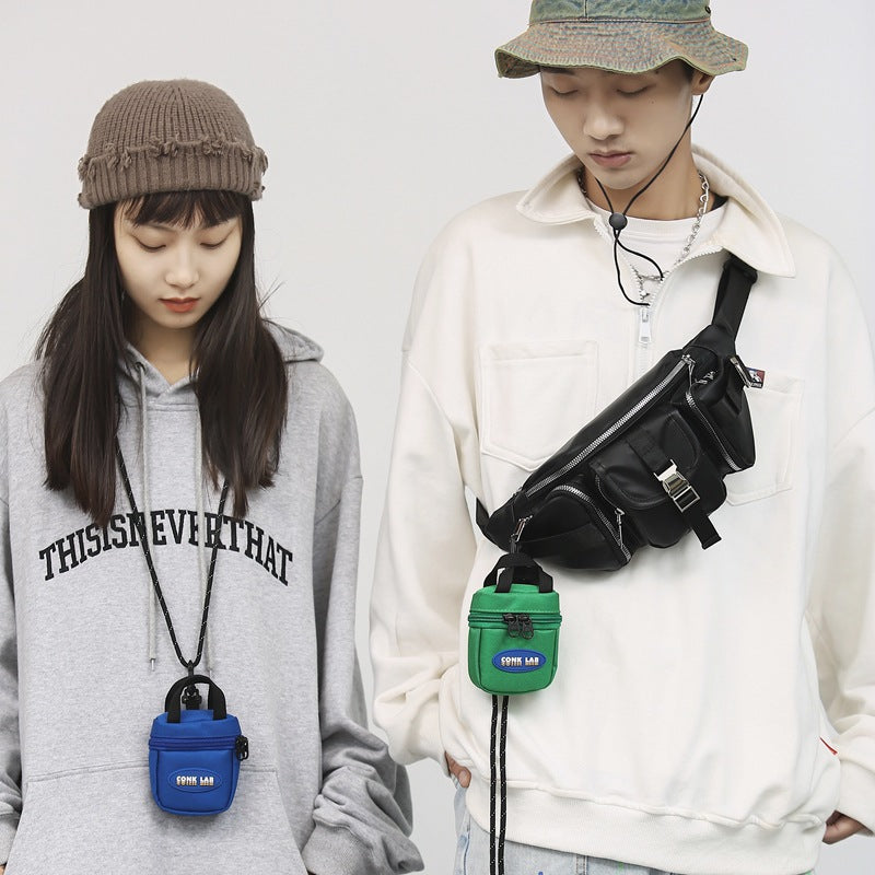 Women's & Men's & Earphone Halter Mini Fashionable Decoration Men's Messenger Bags