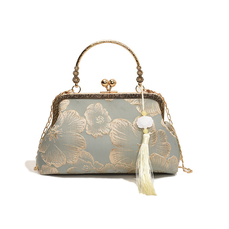 Style With Cheongsam Elegant Big Flower Crossbody Bags