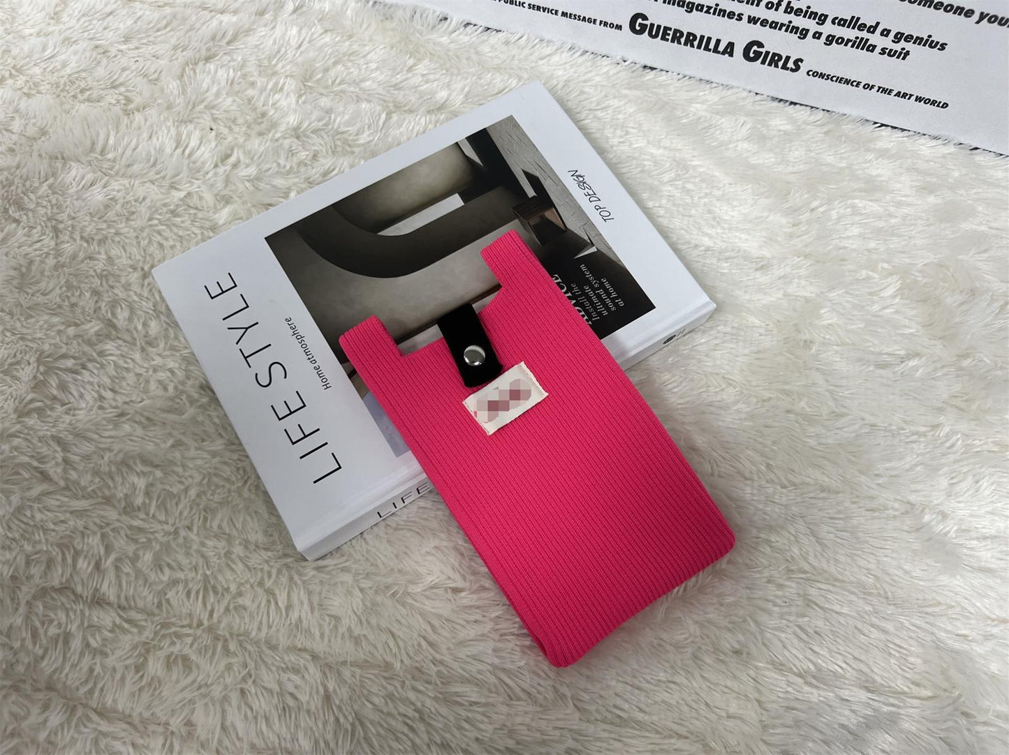 Spring Solid Color Cell Vertical Mini Simple Change Phone Bags