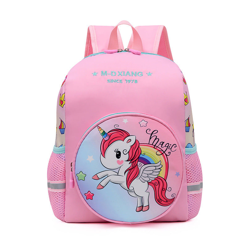 Children's Pony Print Cute Cartoon Boys Trendy Kindergarten School Bags
