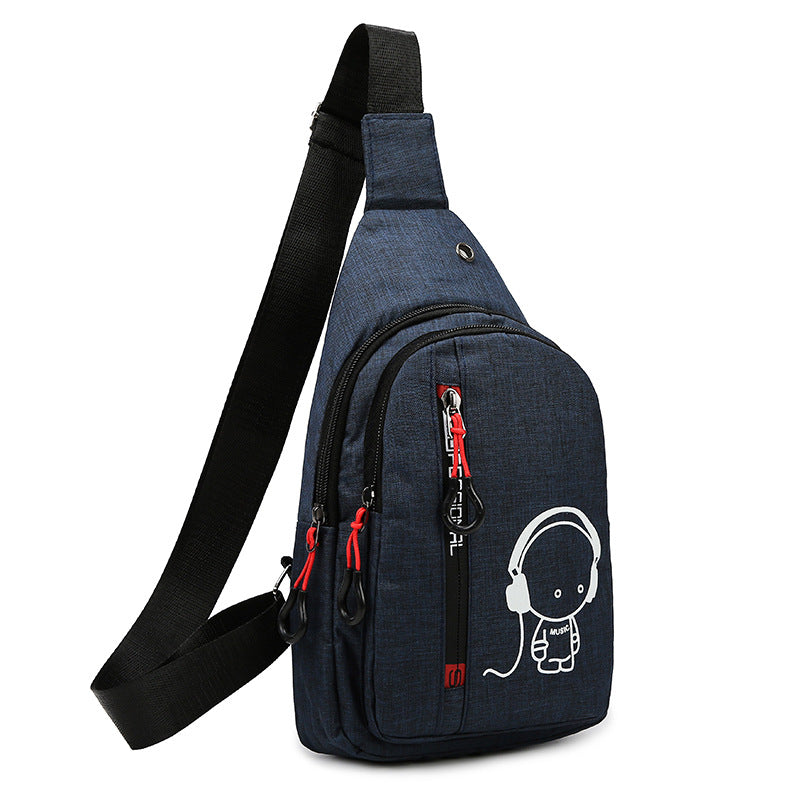 Men's Cool Elegant Running Luminous Waterproof Men's Chest Bags