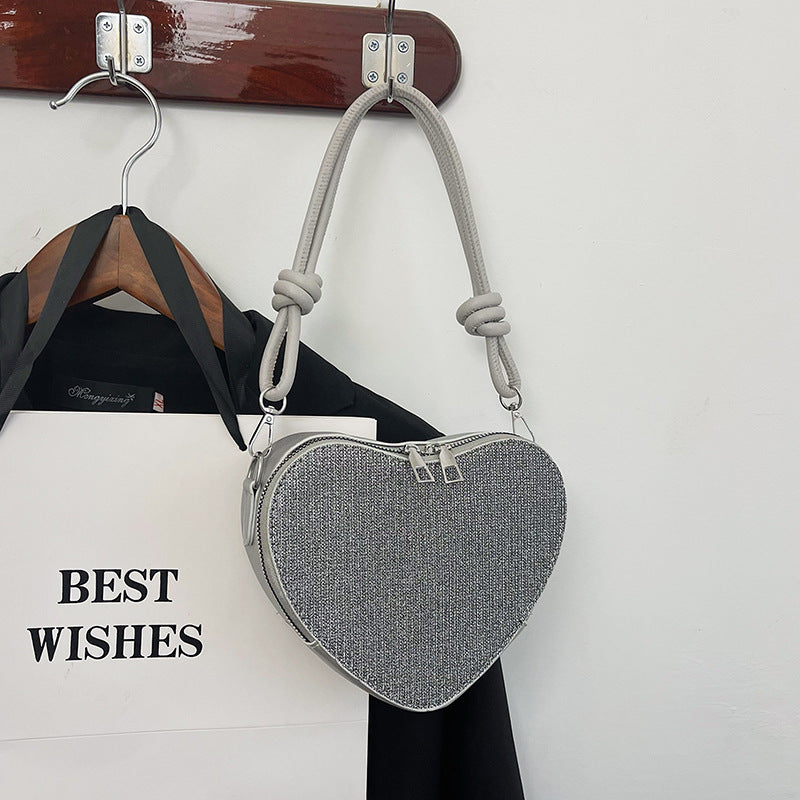 Korean Style Light Diamond Fashionable Stylish Love Niche Bags