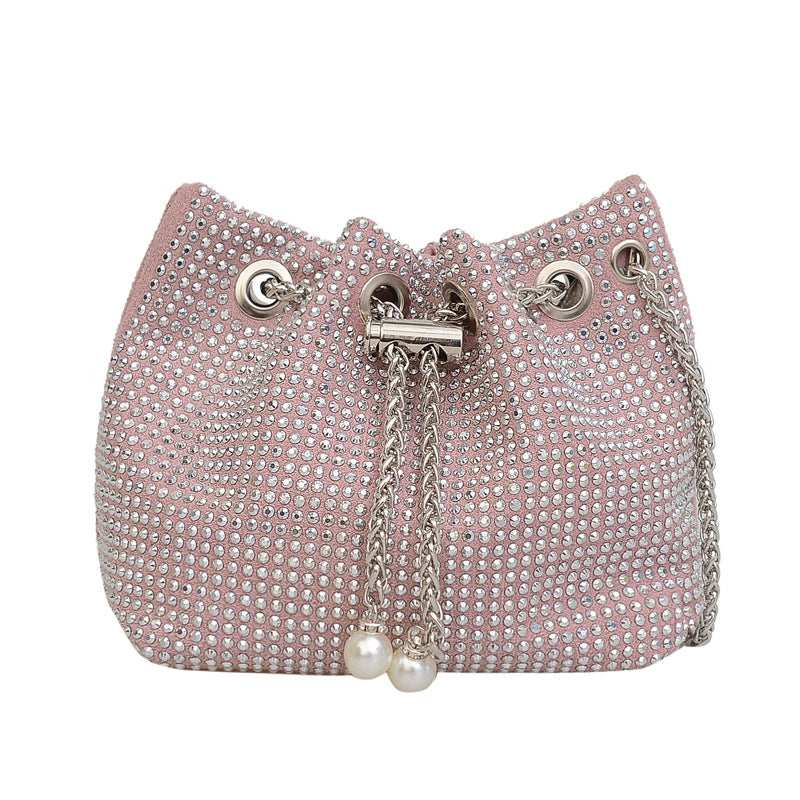 Women's Diamond Simple Stylish Large Capacity Rhinestone Shoulder Bags