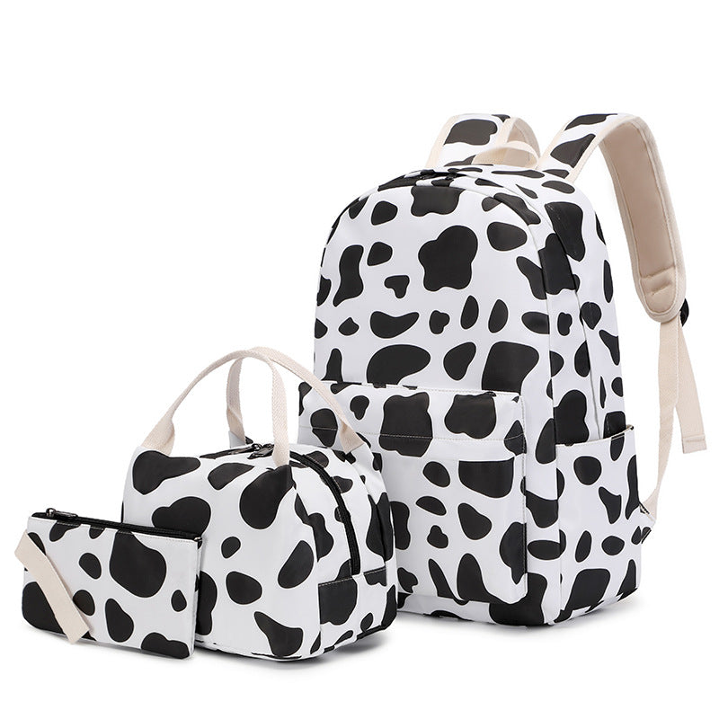 Women's Marbling Three-piece Large Capacity Waterproof For Backpacks