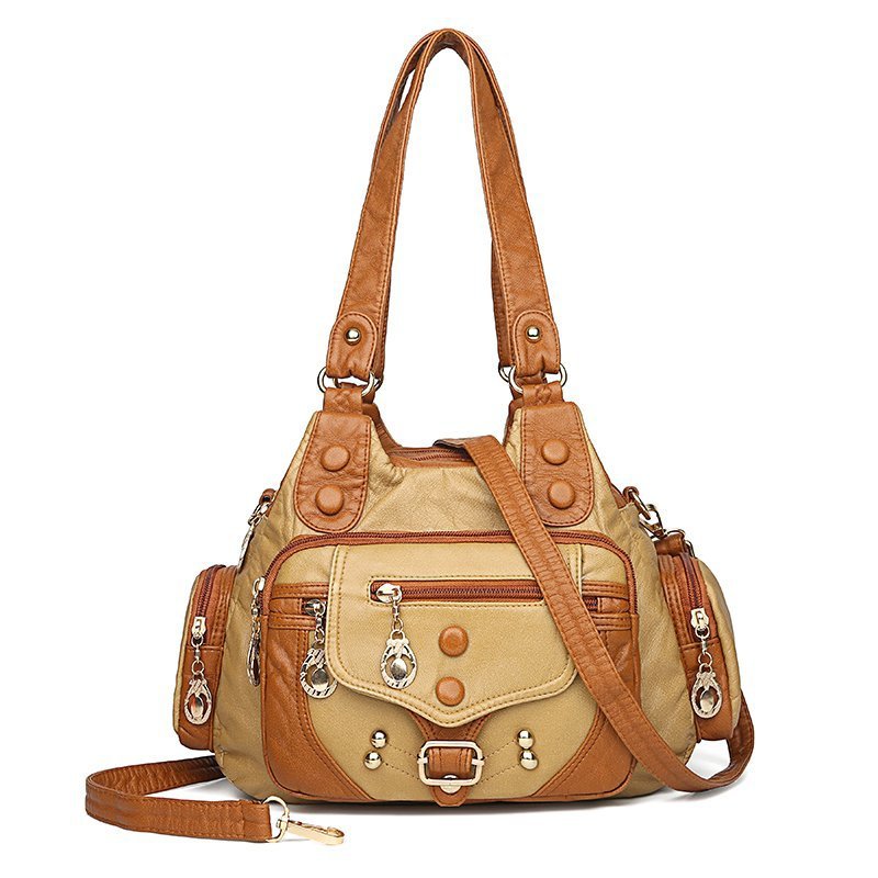 Women's Retro Fashionable Simple Washable Mom Shoulder Bags