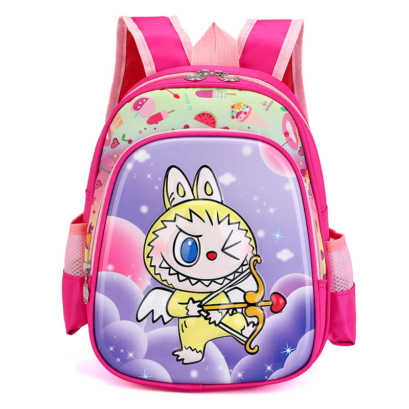 Shoulders Three-dimensional Hard Shell Automobiles Curtain Cloth Kindergarten School Bags