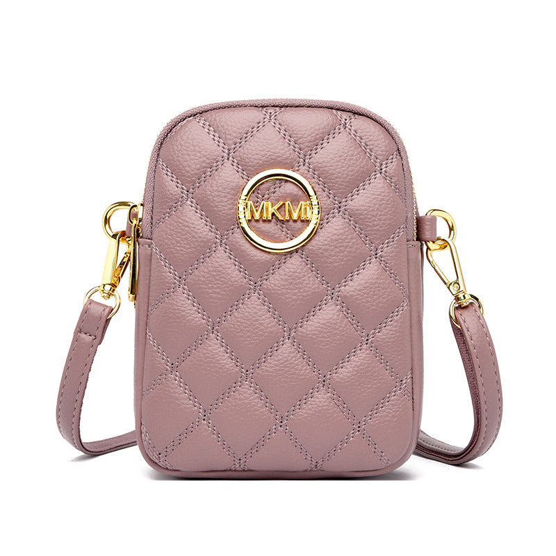 Women's Summer Soft Leather Simple Independent Mobile Bags
