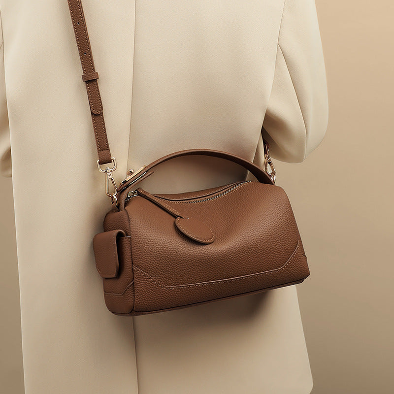 Women's Popular Genuine Leather Large Capacity High-grade Crossbody Bags