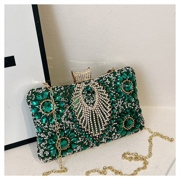 Women's Trendy Innovative Diamond Handmade Cheongsam Evening Bags