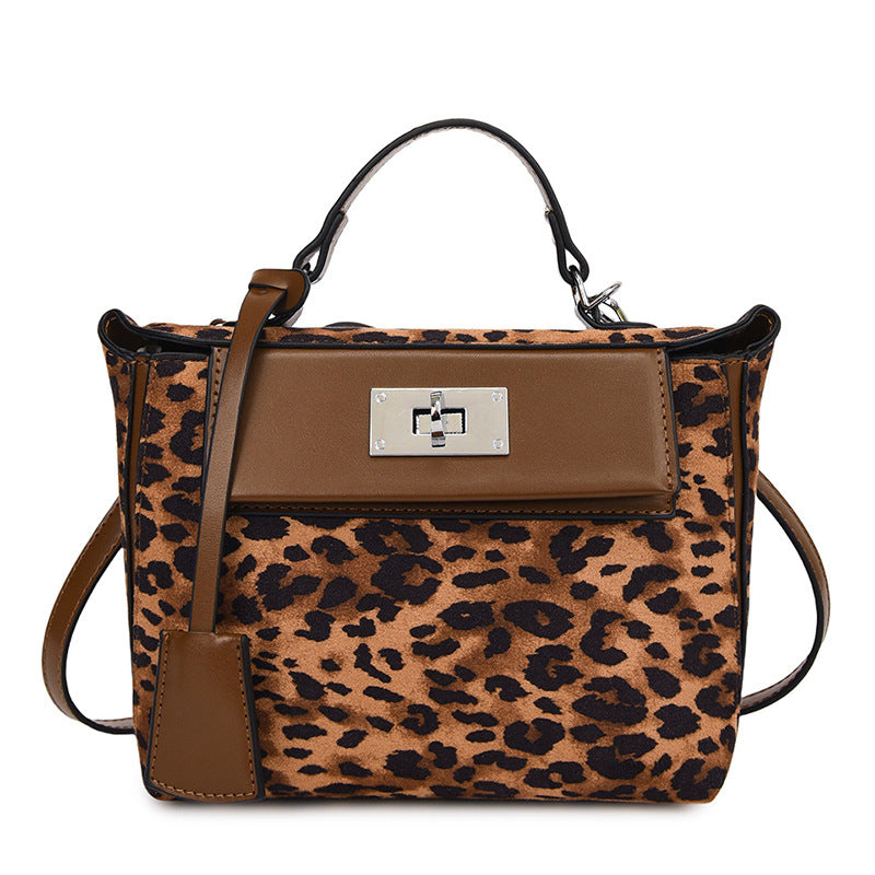 Korean Style Leopard Print Kelly Retro Crossbody Bags