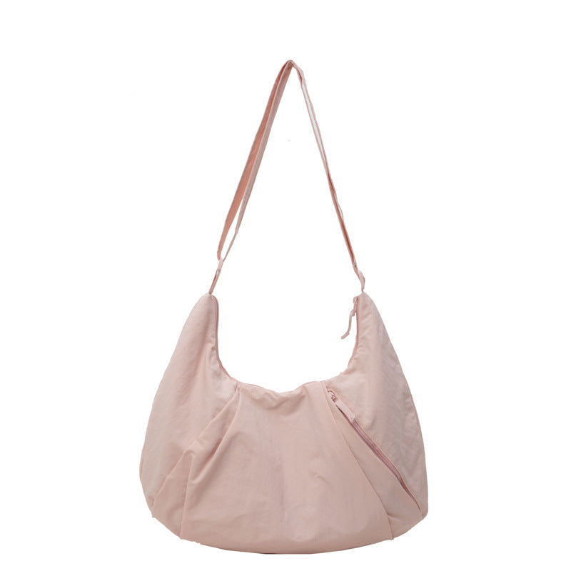 Korean Style Large Capacity Solid Color Crossbody Bags