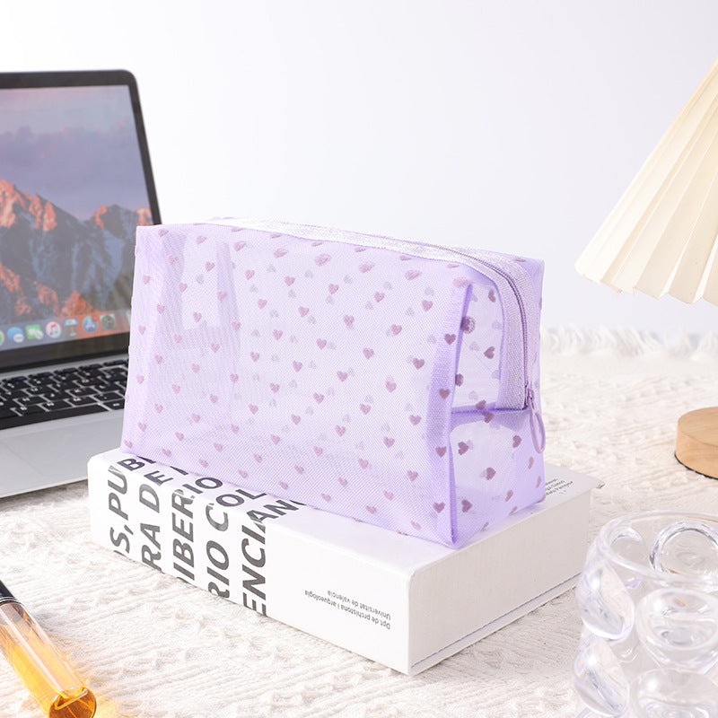 Portable Breathable Transparent International Storage Taro Cosmetic Bags