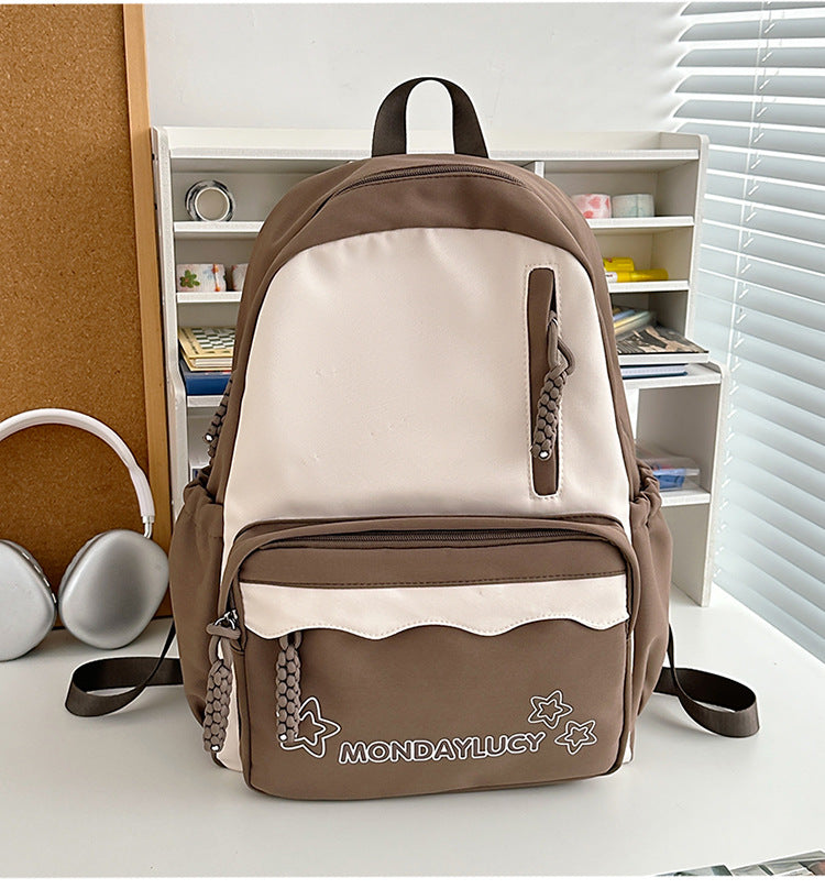 Style Simple Contrast Color Primary Secondary Backpacks