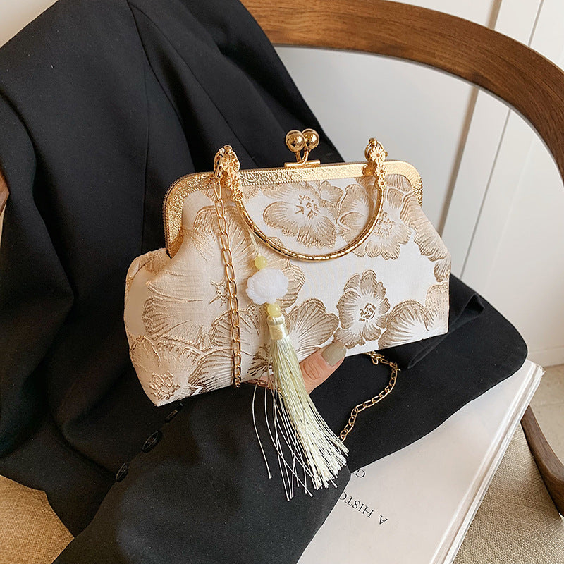 Style With Cheongsam Elegant Big Flower Crossbody Bags