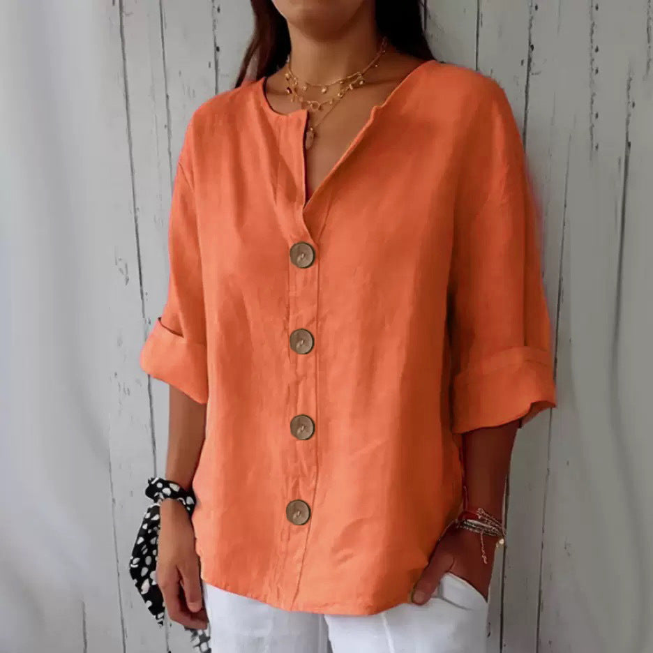 Creative Cool Women's Summer Flyaway Buttons Tops