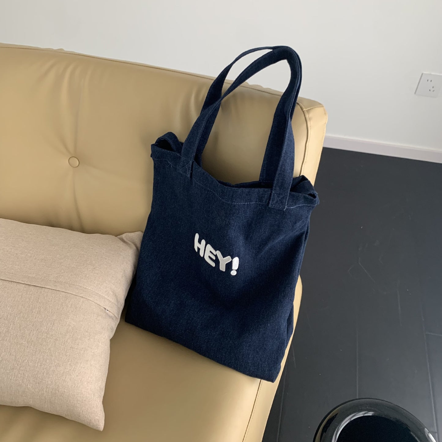 Women's Autumn Canvas Large Capacity Denim Letters Crossbody Bags