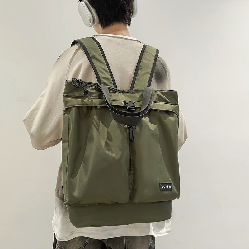 Women's & Men's & Commuter Solid Color Large Capacity Men's Shoulder Bags