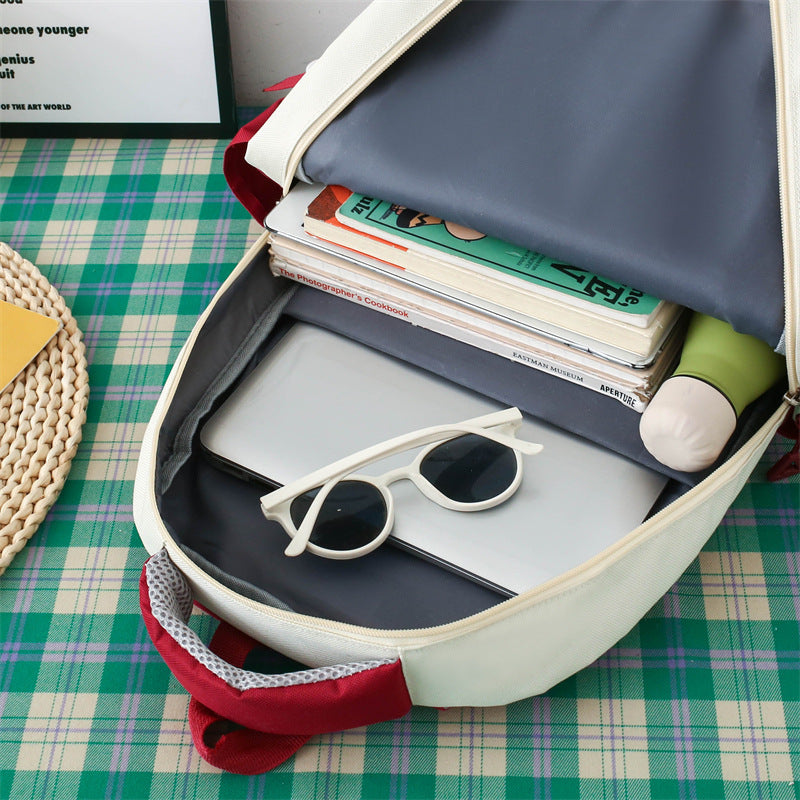 Match Sets Female Korean Style Mori Durable Large Capacity Middle School Students' Schoolbags