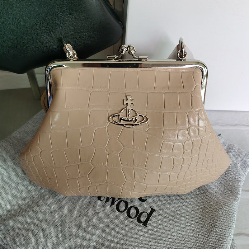 Women's Niche Saturn Dumpling Clip Portable Underarm Armpit Bags