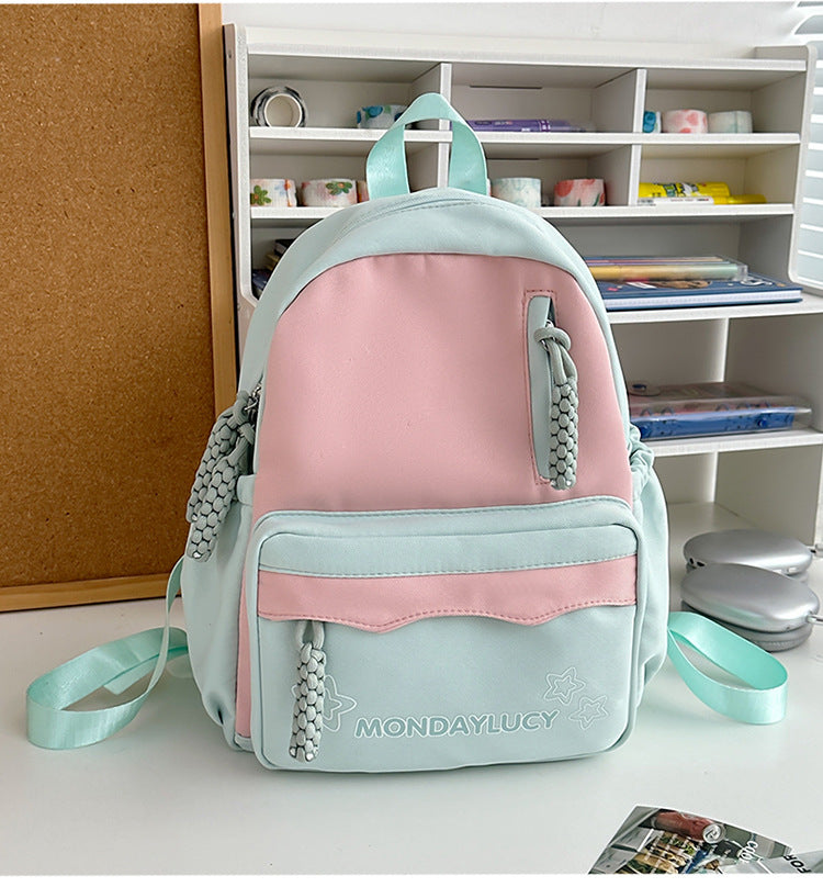 Style Simple Contrast Color Primary Secondary Backpacks