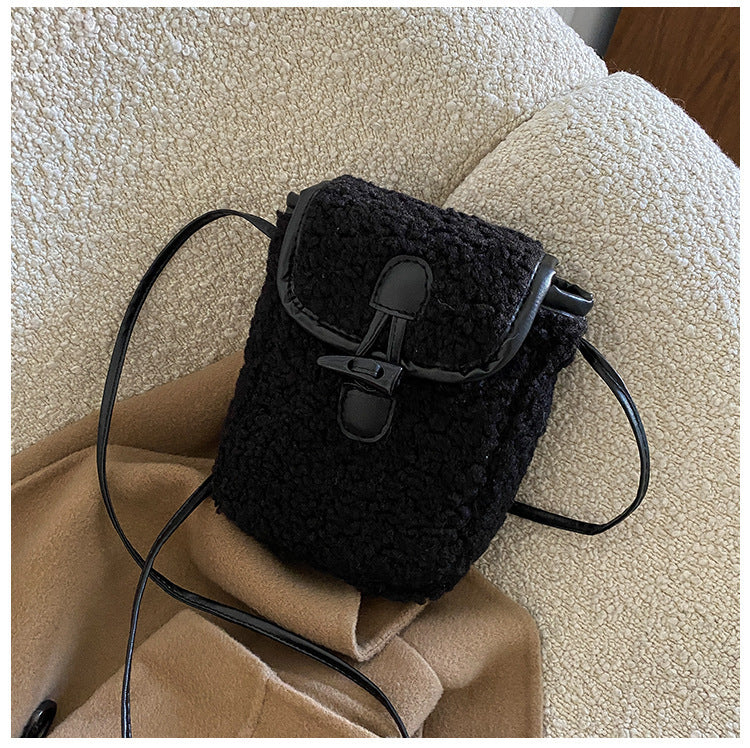 Women's Western Style Plush Pouches Fashion Furry Shoulder Bags