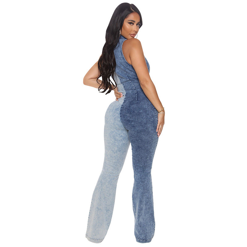 Women's Large Autumn Color Matching Wash Sexy Suits