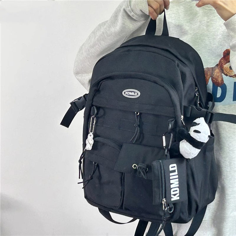 Korean Style Work Clothes Female Large Backpacks