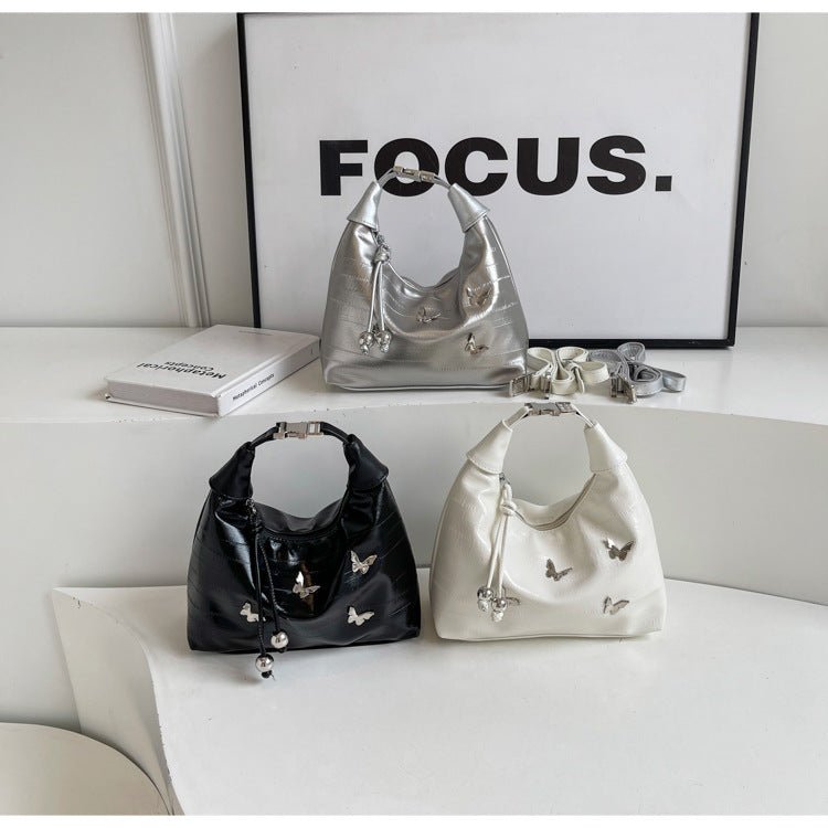 Women's Popular Fashion Trendy Textured Korean Style Shoulder Bags