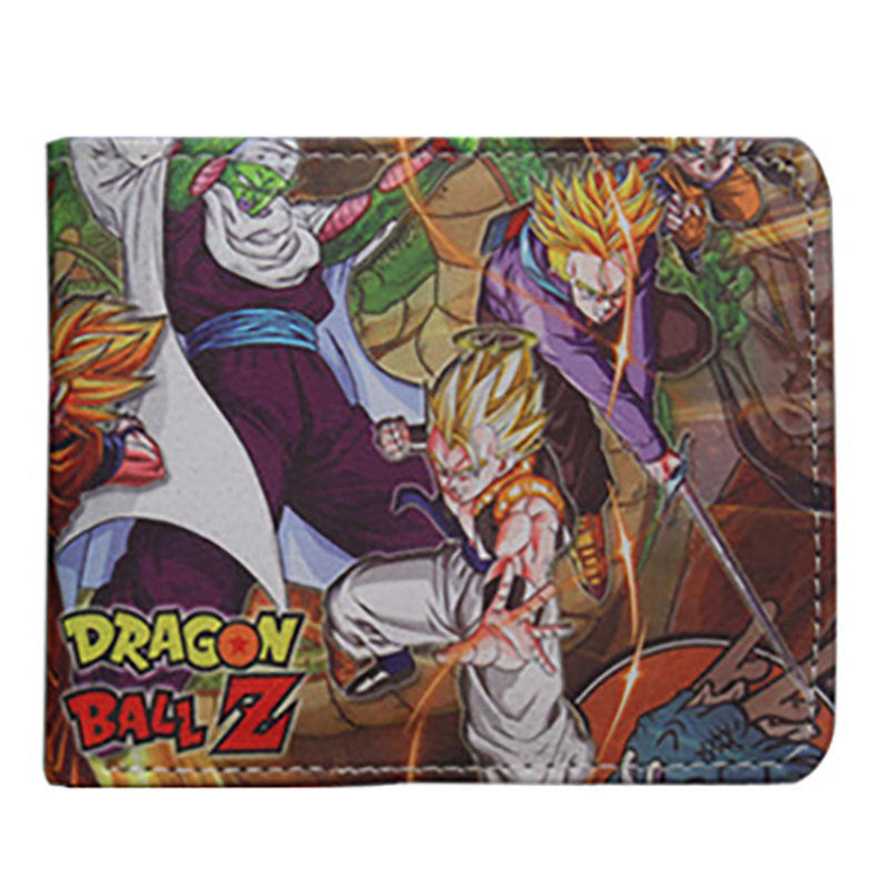 Dragon Ball Short Fold Super Leather Ladies Wallets